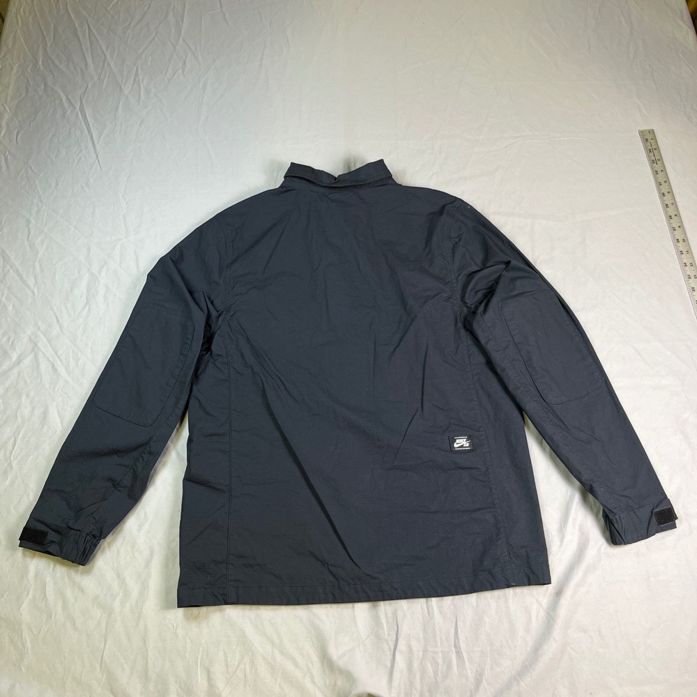 Nike SB Flex Coaches Chore Jacket Black Ripstop Utility Skate Coat Mens Large L - Picture 2 of 16